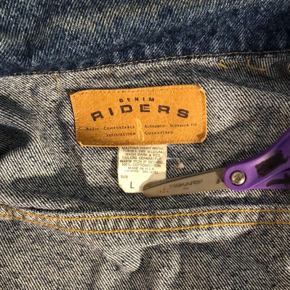 Vintage Men’s Riders Denim Jacket Large - Picture 3 of 8